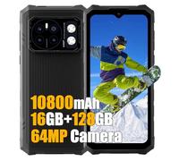 HOTWAV Cyber 13 Android 14 Rugged Smartphone 2025, 16GB+128GB/1TB TF, 10800mAh Telefono Indistruttibile Cellulare Robusto, 64MP+16MP, 6.6" HD+ Cellulari Resistente IP68, 4G LTE, NFC, OTG,GPS