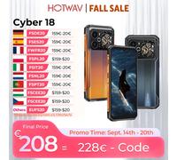 HOTWAV Cyber 18 Smartphone Robusto Android 16 Display 6.75'' 120Hz Octa-core 6200mAh 20W Telefono Cellulare con Set di Strumenti AI Autoprogettati Luce Dinamica RGB Fotocamera Posteriore 64MP Visione