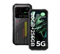 HOTWAV Hyper 7 2025 5G Rugged Smartphone Android 14 20GB+256GB/2TB Telefono Indistruttibile, 10800mAh Rugged Phone, 64MP + 32MP Fotocamera, 6.6”FHD+ 2K Display/5G Dual SIM/IP68/NFC Nero