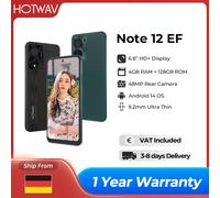 HOTWAV Nota 12 EF Smartphone ultrasottile 6.8 '' Ampio display Android 14 5160mAh Telefono cellulare 4GB + 128GB Octa-Core 48MP Cellulare Note 12 EF Green