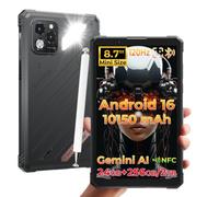 HOTWAV R11 Pro Rugged Tablet Android 16 Robusto Tablet 8.7" Stilo Tablet | 24GB+256GB/1TB TF Tablet Impermeabile, 10150mAh Robusto Tablet PC 64MP+16MP/IP68 69K/Dual SIM 4G/5G WiFi/Face ID/GPS/NFC