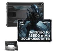 HOTWAV R7 Pro Rugged Tablet Android 16 Robusto Tablet 10.1 Pollici Tablet | 20GB+256GB/1TB TF Tablet Impermeabile, 15600mAh Robusto Tablet PC 20MP+5MP/Widevine L1/Dual SIM 4G/Face ID/Gemini AI