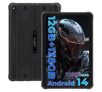 HOTWAV R8 2025 Rugged Tablet 10.1 Pollici Android 14 Tablet PC Robusto 10800mAh, 12GB+128GB Octa-core 1TB Espandibile IP68/69K Tablet Impermeabile 13MP 4G Dual SIM 5G WiFi Face ID/OTG/GPS