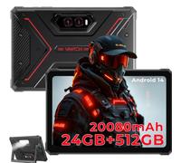 HOTWAV R9 Plus Rugged Tablet 2K 11 Pollici Android 14 Robusto Tablet PC | 20080mAh Tablet 24GB+512GB/2TB TF Tablets Impermeabile, 64MP+16MP Gemini AI IP68 69K Dual SIM 4G/5G WiFi/Face ID/GPS/OTG