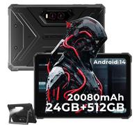 HOTWAV R9 Plus Rugged Tablet 2K 11 Pollici Android 14 Robusto Tablet PC | 20080mAh Tablet 24GB+512GB/2TB TF Tablets Impermeabile, 64MP+16MP Gemini AI IP68 69K Dual SIM 4G/5G WiFi/Face ID/GPS/OTG
