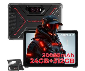 HOTWAV R9 Plus Rugged Tablet 2K 11 Pollici Android 14 Robusto Tablet PC | 20080mAh Tablet 24GB+512GB/2TB TF Tablets Impermeabile, 64MP+16MP Gemini AI IP68 69K Dual SIM 4G/5G WiFi/Face ID/GPS/OTG