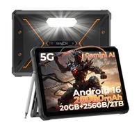 HOTWAV R9 Pro Max 5G Rugged Tablet Android 16 Robusto Tablet 11" Tablet | 20GB+256GB/2TB TF Tablet Impermeabile, 20080mAh Robusto Tablet PC 64MP+16MP/Widevine L1/Dual SIM 5G/Face ID/Stilo/Gemini AI