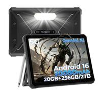 HOTWAV R9 Pro Max 5G Rugged Tablet Android 16 Robusto Tablet 11" Tablet | 20GB+256GB/2TB TF Tablet Impermeabile, 20080mAh Robusto Tablet PC 64MP+16MP/Widevine L1/Dual SIM 5G/Face ID/Stilo/Gemini AI