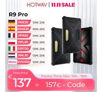 HOTWAV R9 Pro Tablet robusto Android 14 11 "FHD + 20080mAh Pad 64MP Fotocamera posteriore 6GB 256GB Tablet PC con super luce da campeggio