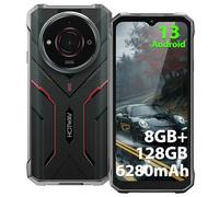 HOTWAV T7S 2025 Smartphone Rugged, 8GB+128GB (2TB Espandibile) Telefono Indistruttibile 6,52"HD+, 6280mAh 21MP Cellulare Antiurto Android 13 4G Dual SIM Rugged phone IP68IP69K OTG GPS Misura Altezza