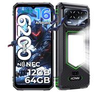 HOTWAV T8 Rugged Smartphone Android 16 Telefono Indistruttibile | 12GB+64GB/2TB TF Cellulare Robusto, 6200mAh 6.75" HD+ 5MP+20MP, Gemini AI, NFC/Face ID/OTG/GPS/Dual SIM 4G