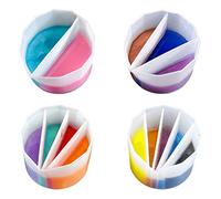 Houdao 4 pezzi Accessori per il Versamento in Silicone Coppa Spaccata per il Versamento di 2/3/4/5 Canali di Vernice Coppa Spaccata per il Versamento di Vernice Acrilica Resina Artistica Fluida