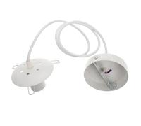 HOUDERCO 1pezzi Portalampada Pvc Con Cavo Sospeso Per Lampade Pendente Supporto Decorativo Per Illuminazione Ambienti Domestici e Commerciali Facile Installazione Compatibile Con Lampadine