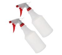 HOUDERCO 2 Pezzi Flacone Spray Vuoto in Plastica Spruzzo Regolabile, Design Versatile per Soluzioni di Pulizia e Irrigazione Piante, per Giardino e Casa Bianco