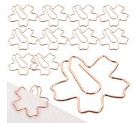 HOUDERCO 36 Pezzi Clip Metallo in Lega di Alluminio per Organizzare File e Segnalibri, Design Decorativo Adorabile per Scuola e Ufficio, Accessori Pratici per Calendario e Blocco Note