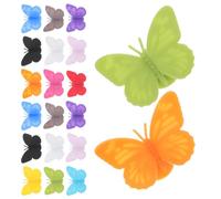 HOUDERCO 36 Pezzi Farfalla Segnabicchieri Riutilizzabili in Silicone, da | Identificazione Facile, Vestibilità Flessibile, Resistente allo Sbiadimento, per Incontri e Matrimoni
