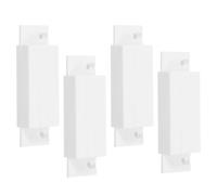 HOUDERCO 4 Sensori Magnetici per Porte e Finestre Abs, Campanello di Allarme Porta Rilevamento Apertura e Chiusura, Sicurezza e Casa, Installazione Cablata per Protezione Accessi Non