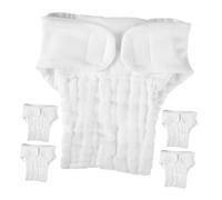 HOUDERCO 5pezzi Inserti Per Pannolini Lavabili e Riutilizzabili Per Comodi e Assorbenti Cotone Bianco Taglia s Mesi Soluzione Ecologica Per Pannolini Riutilizzabili