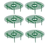 HOUDERCO 6 Pezzi Supporto per Fragole in Plastico Verde per Giardinaggio, Sostegno Creativo per Piante Rampicanti Che Mantiene i Frutti Lontani dal Terreno