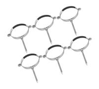 HOUDERCO 6pezzi Supporti Per Tubo Fumi Acciaio Inossidabile Staffe Fissaggio Per e Camini Facile Installazione e Utilizzo Versatile Per Cucine e Ristoranti