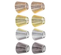 HOUDERCO 8 Pezzi Fermacoda per Chioma in Abs Denti, Fasce per Trattenere i Chioma Antiscivolo e Resistenti, Accessori Moda per Coda di Cavallo