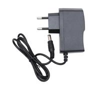 HOUDERCO Adattatore di Alimentazione Dc Connettore 5.5mm X 2.1mm 2 Pezzi 12v 1a in Abs Nero Precisione di Tensione ±5% per Telecamera Cctv