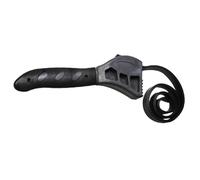 HOUDERCO Apribottiglie Regolabile a Cinghia in Gomma e Plastica Nero, 2 Pezzi, Manico Confortevole, Multifunzionale per Apertura Barattoli e Riparazioni Auto