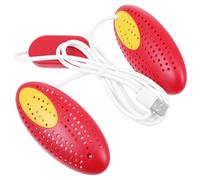 HOUDERCO Asciugatore Scarpe per Timer, Usb, 15w, 5v/2a | Riduce L’odore dei Piedi, Asciuga Durante la Notte, ABS e Ceramica, per Scuola e Casa Colore Casuale