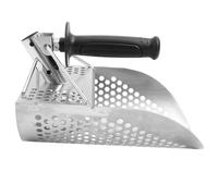 HOUDERCO Attrezzi da Scavo per Metal Detector Setaccio per Sabbia, Paletta in Acciaio Inox per Giardinaggio e Spiaggia, per attività all'Aperto e Fiumi