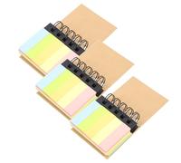 HOUDERCO Blocco Note a Spirale Compatto 3 Pezzi, Blocco Note Multifunzione Portatile Carta Liscia per Ufficio e Uso Quotidiano, Quaderno Tascabile per Appunti, Diario e Programmazione