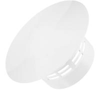 HOUDERCO Cappuccio Antipioggia per Stufa in Pvc Bianco Design Spesso e Forma a Fungo, Resistente al Freddo, Copertura Protettiva per Sfiato del Tetto
