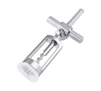 HOUDERCO Cavatappi Apribottiglie a Forma di Croce Multifunzionale in Metallo Argento, Apribottiglie Manuale per Casa, Bar e Feste, Accessorio Cucina per Vino Rosso, Regalo Elegante