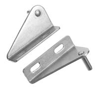 HOUDERCO Cerniere e 2 Congelatore in Porta da per Inossidabile Regolabili Facili Mantenere Colore Argento 28mm per Sportello Frigorifero