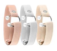 HOUDERCO Cinghie Elastiche 3 Pezzi per Tacchi Alti da Donna Decorazione con Perline Antiscivolo e Protezione dal Distacco, Accessorio Pratico per Scarpe Eleganti Colore Colore Casuale
