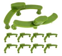 HOUDERCO Clip per Training Piante 12 Pezzi in Plastico Verde Regolabili | Ramo e Germoglio, Uso in Giardino, Confezione da 12 Pezzi, Accessori per Piante Rampicanti