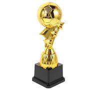 HOUDERCO Coppa Calcio Oro a Forma di Pallone da Calcio in Plastica Pezzo Decorativo Design Creativo ed Elegante per Squadre Riutilizzabile