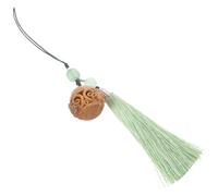 HOUDERCO Cordino per Telefono Ciondolo a Bustina in Legno e Frange Pendenti, Decorazione per Cellulare Adatta a Uso Casa e Ufficio