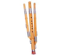 HOUDERCO Hulusi Etnico Fatto a Mano in Bambù e Zucca, Strumento Musicale in Chiave Do per Principianti, Esecuzione a Tre Toni, Adatto per Lezioni e Uso Personale Stile Casuale