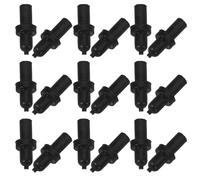 HOUDERCO Kit Adattatore Uso Semplice 10 Pezzi per Pompa Gonfiabile in Gomma Nero, Ricambio Compatibile Pompe Mini per Riparazione Palloni da Calcio e Football per Riparazioni All'aperto