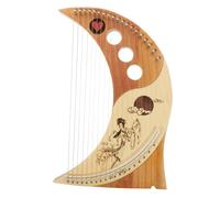HOUDERCO Lyra Arpa 19 Corde in Plastica Superficie Liscia e Suono Pieno, Set Portatile Leggero per Principianti, Strumento Musicale Versatile per Principi Colore Casuale