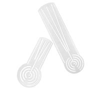 HOUDERCO Mandala Dot Art Ruler in Acrilico 2 Pezzi, Righello Multiangolo con Impugnatura Confortevole, Adatto a Scuola, Artisti e Attività Matematiche
