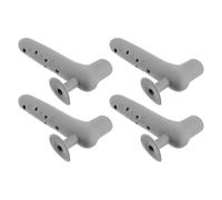 HOUDERCO Maniglia Porta Coperture Protettive 4 Pezzi in Silicone Anticollisione per Porte Interne Ventosa, Accessori Sicurezza Casa