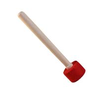HOUDERCO Martello per Ciotola da Canto Rosso in Legno e Tessuto, Facile da Usare e Portatile per Lezioni di Yoga e Meditazione
