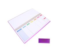 HOUDERCO Pianificatore Settimanale Con Fogli Staccabili Notebook Di Pianificazione Scuola E Agenda Professionale Non Datato Monitoraggio Abitudini