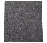 HOUDERCO Pietra Lavica per Barbecue in Roccia Magmatica 16.80x15.50x1.50cm Piastra Riutilizzabile per Grigliate Regolari e Cottura Verdure Minimalista