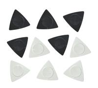 HOUDERCO Plettro per Chitarra 10 Pezzi in PC e Abs, 3 Angoli Spessore Diverso, Leggero, Facile da Usare per Chitarra e Basso
