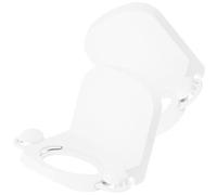 HOUDERCO Porta Shampoo da Parete in Abs Bianco 2 Pezzi per Bagno Supporto per Bagnoschiuma e Gel Doccia per Organizzare e Mantenere Puliti i Flaconi