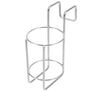 HOUDERCO Portaoggetti in Acciaio Gancio Integrato e Mensola Pensile per Shampoo, Gel Doccia e Dispenser, Supporto Sospeso senza Foratura per Bagno e Cucina