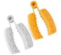 HOUDERCO Protettore per Dita 2 Pezzi, Protezione Compatta Anti-Ferita in Cucina, Protezioni Robuste per Affettare Frutta e Verdura in Modo Sicuro Colore Casuale