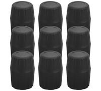 HOUDERCO Set 9 Pezzi Gomma Tappi per Piedi Stand Chitarra Supporto Strumento Facile Installazione Nero Stabilità per Musicisti Microfono e Stand Strumento